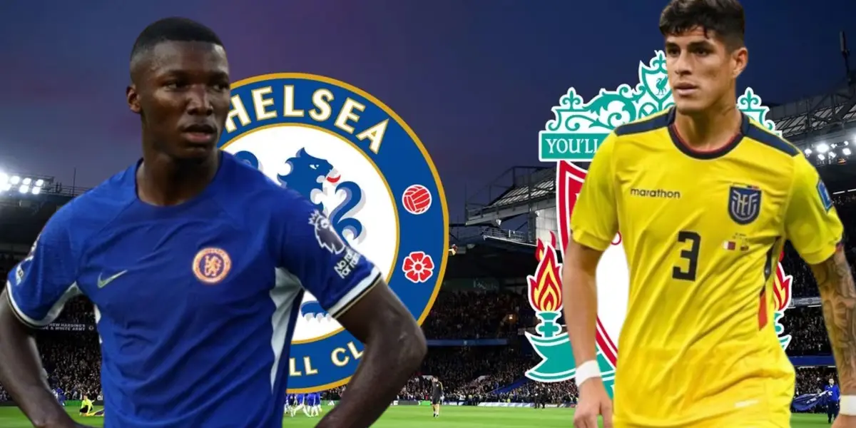 Moisés Caicedo y Piero Hincapié