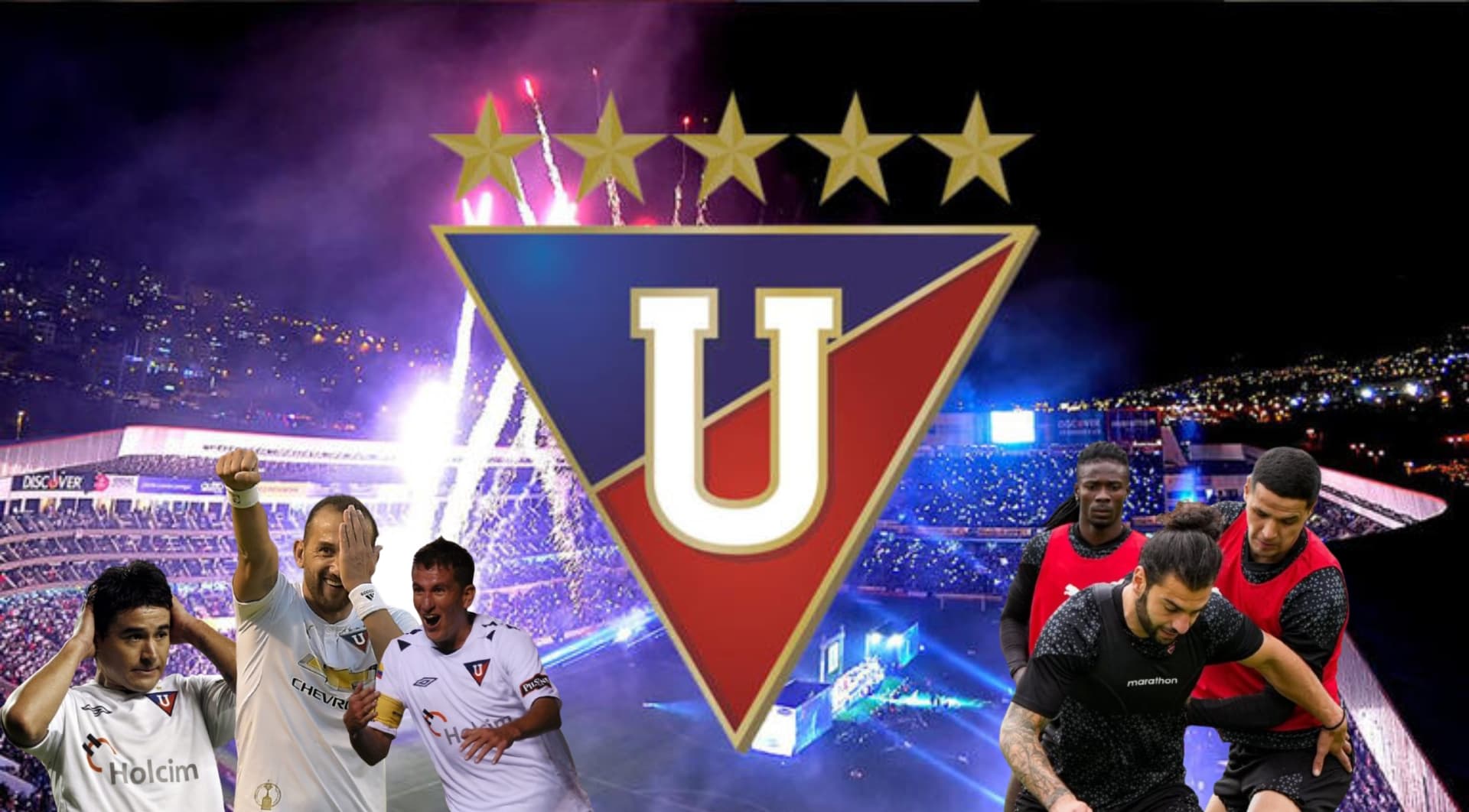 Noche blanca con jugadores de Liga de Quito. Foto: El Crack