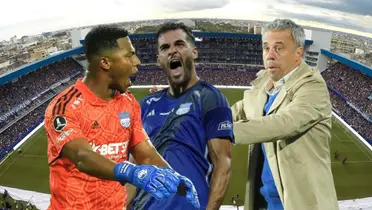 Pedro Ortiz gritando, Facundo Castelli grito. Lucas Pusineri. Foto tomada de: El Gráfico