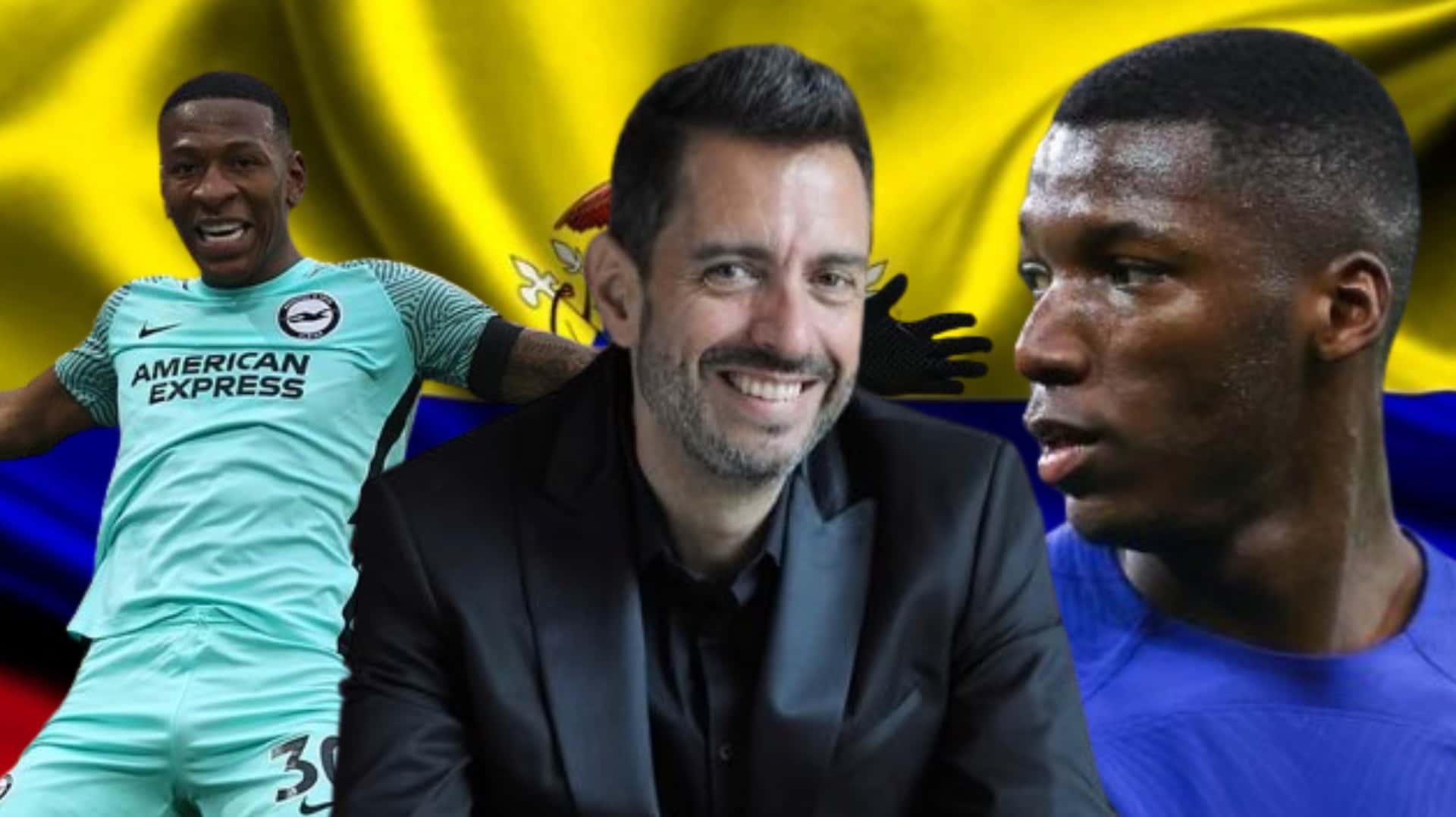 Pervis Estupiñán, Pablo Glralt y Moisés Caicedo