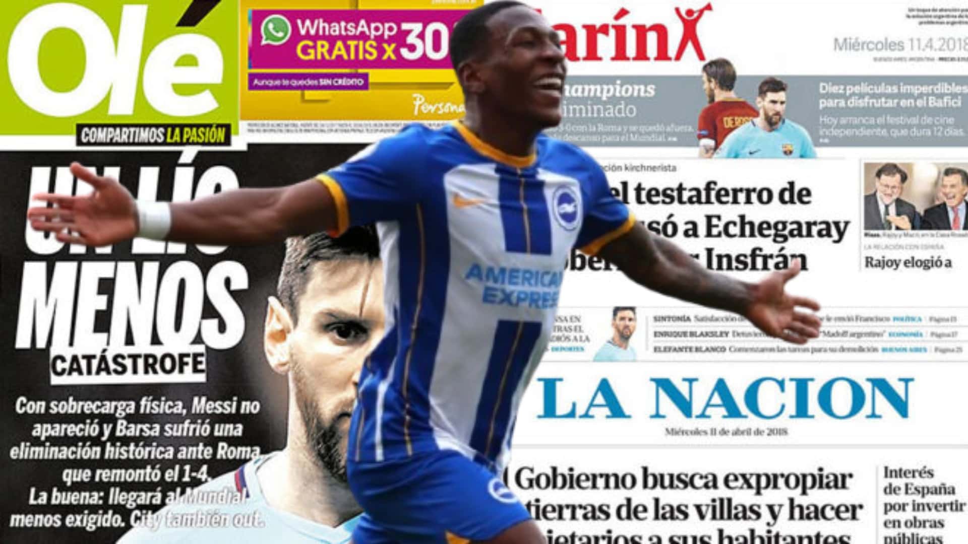 Pervis Estupiñán y la prensa argentina