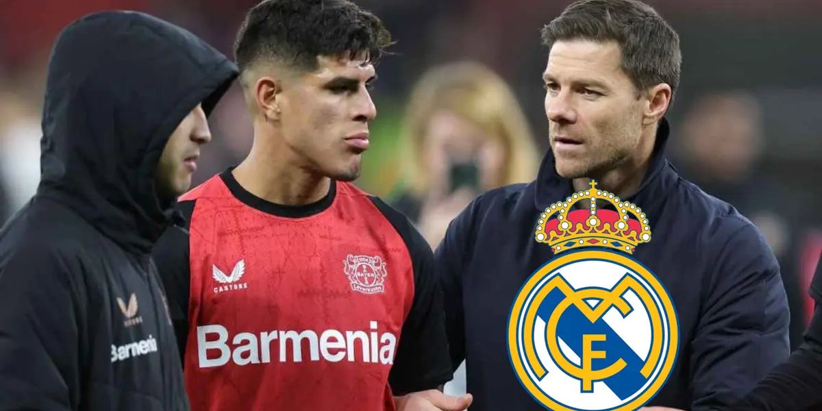 Piero Hincapie y Xavi Alonso. Foto. El blog de mi fútbol Ecuatoriano