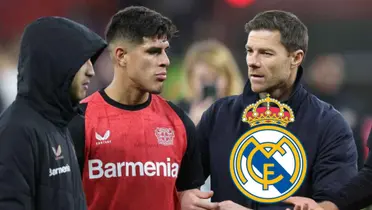 Piero Hincapie y Xavi Alonso. Foto. El blog de mi fútbol Ecuatoriano