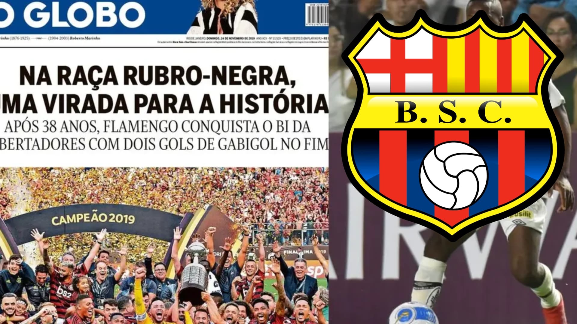 Prensa de Brasil y Barcelona SC