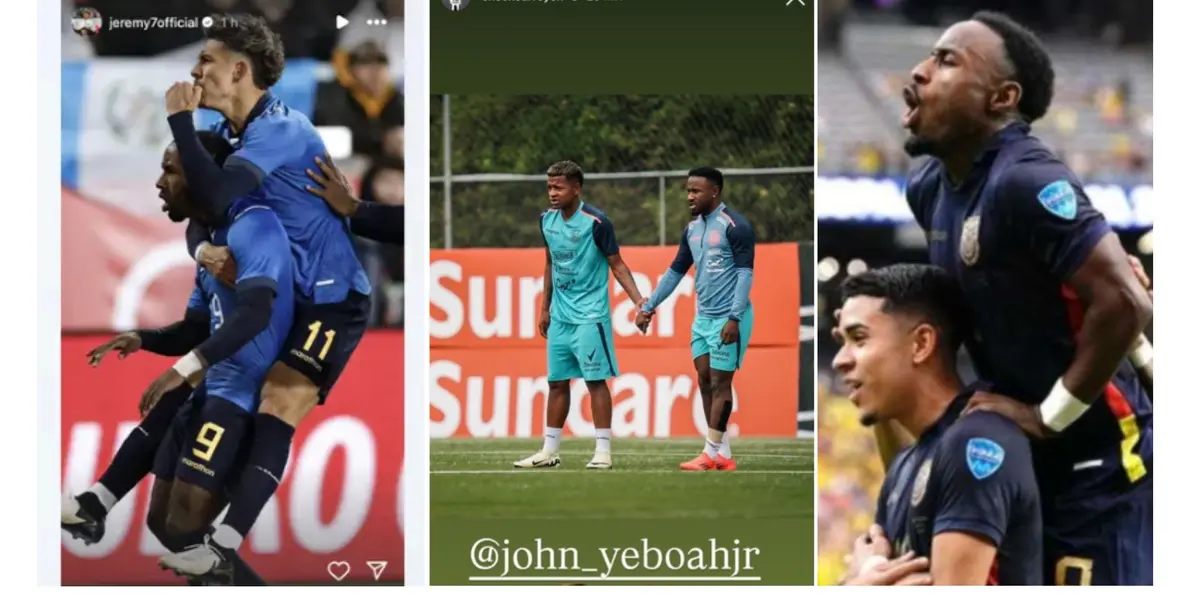 Publicaciones de apoyo para Jhon Yeboah. Foto. Instagram