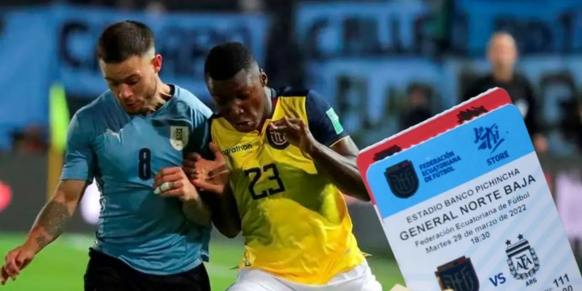 Se oficializa el número de boletos que ya se han vendido para el partido entre Ecuador y Uruguay
