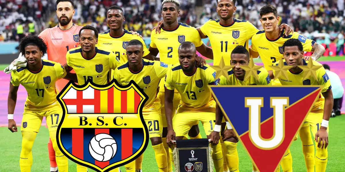 Selección ecuatoriana, LDU y Barcelona SC