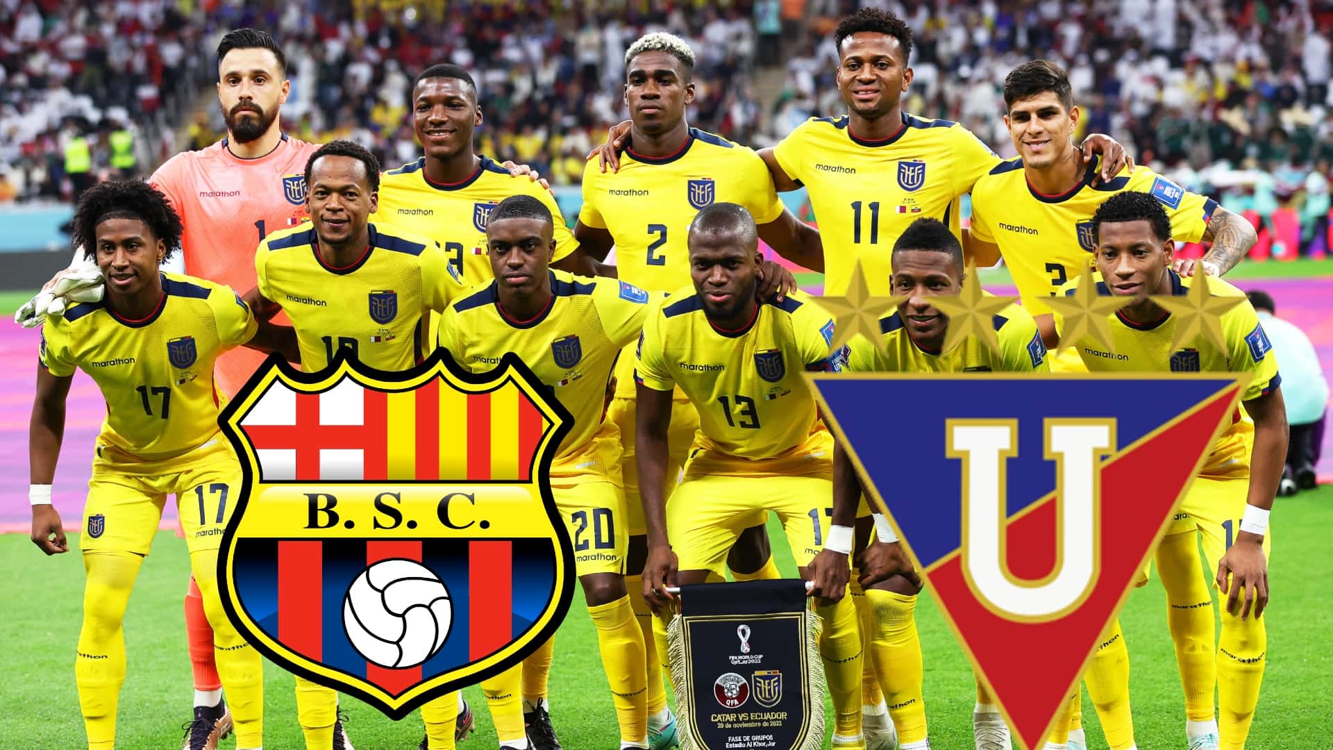 Selección ecuatoriana, LDU y Barcelona SC