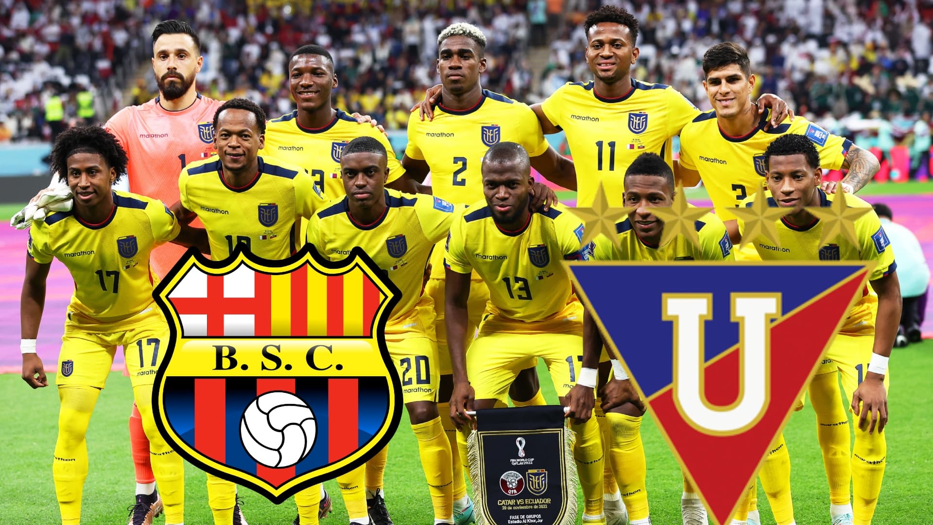 Selección ecuatoriana, LDU y Barcelona SC
