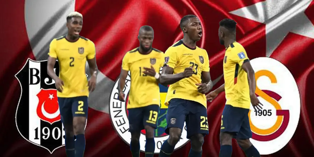 Selección Ecuatoriana y grandes de Turquía / Foto de: Nación Fútbol Ecuador