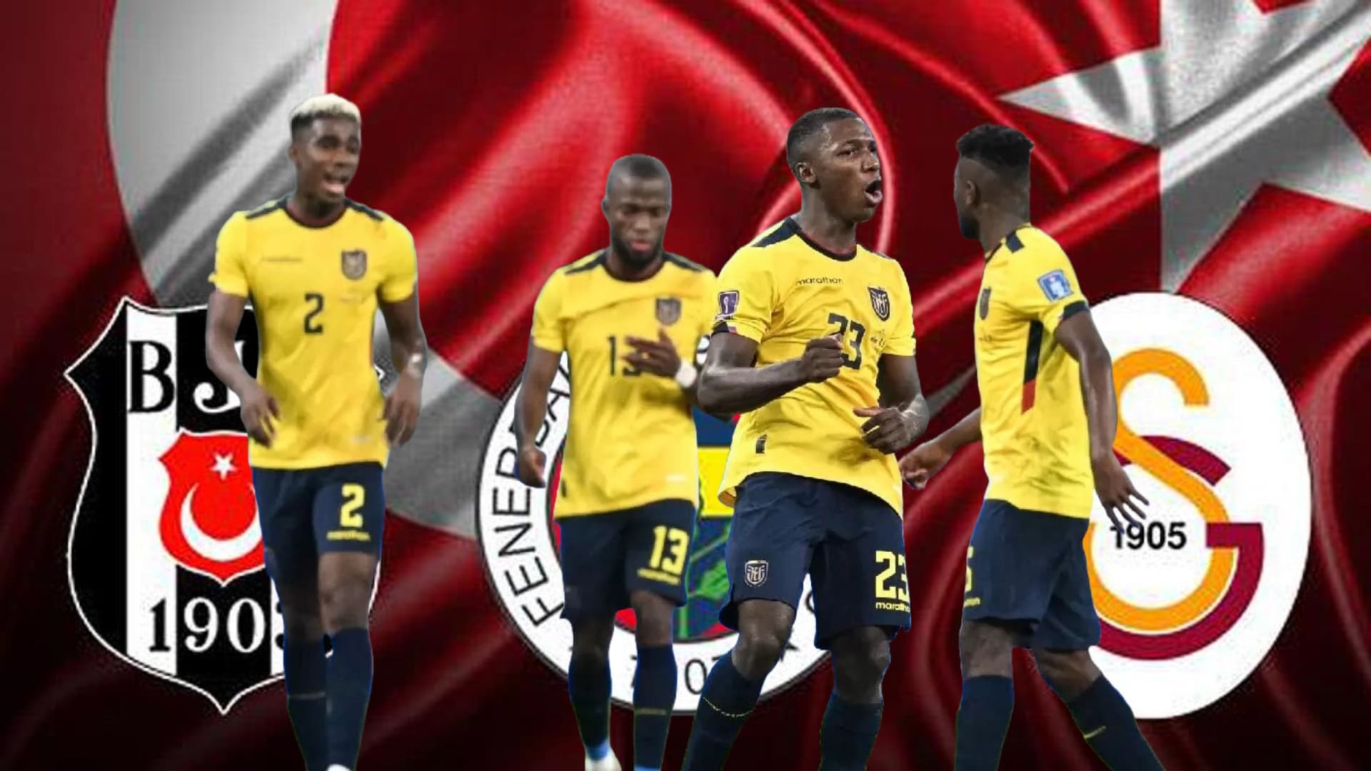 Selección Ecuatoriana y grandes de Turquía / Foto de: Nación Fútbol Ecuador