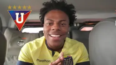 Speed con la camiseta de Eccuador. Foto: Via El Telégrafo