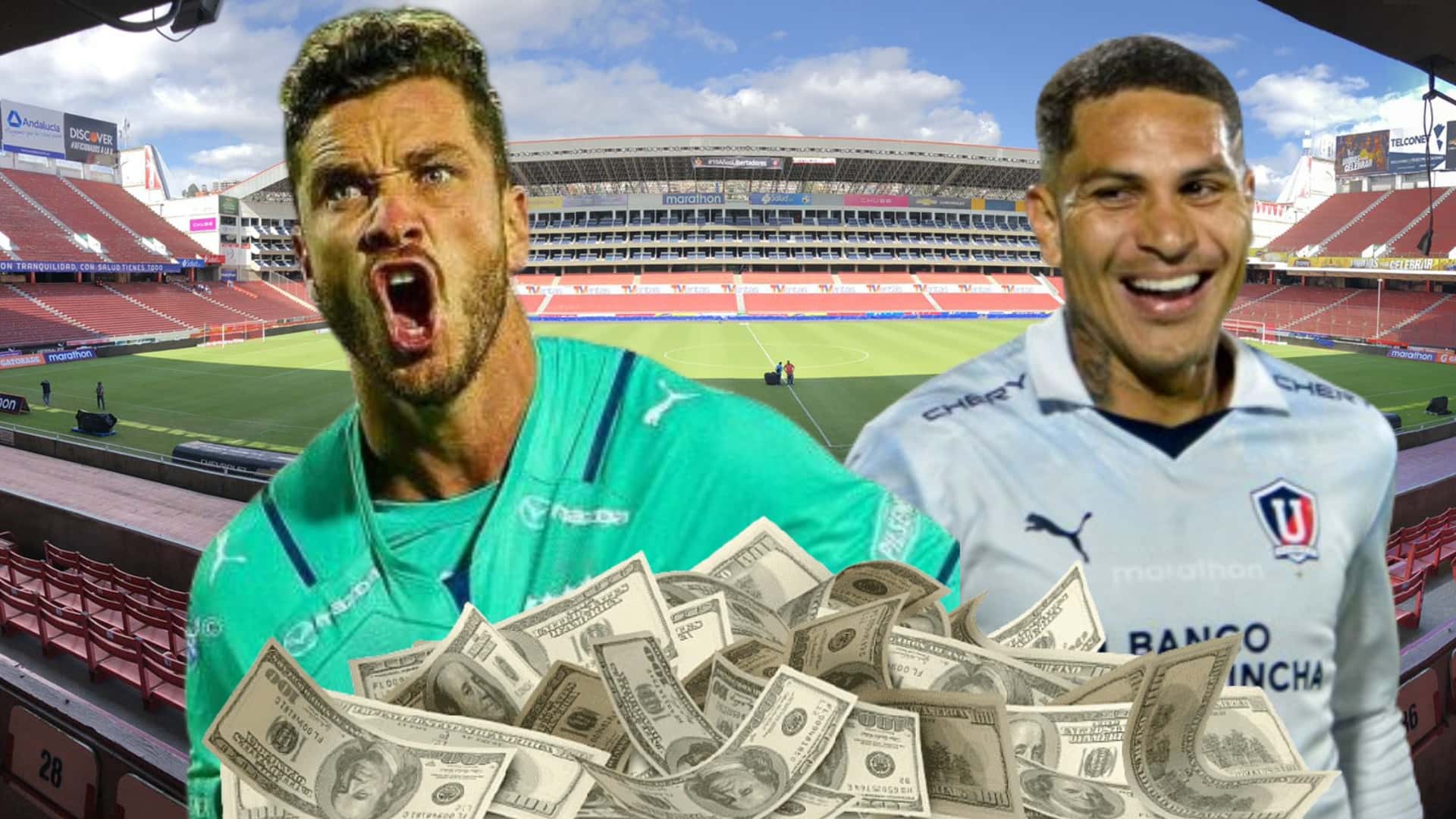 Tomás Molina y Paolo Guerrero