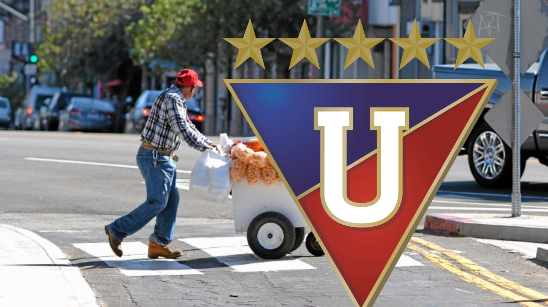 Vendedor ambulante y Liga de Quito