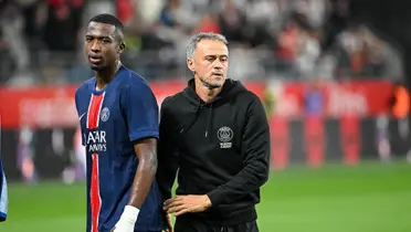 Willian Pacho y Luis Enrique / Foto tomada de: API